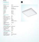 Накладной светодиодный светильник 22W Eglo 96254 FUEVA 1