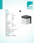 Уличный светодиодный светильник настенный Eglo 96256 JORBA