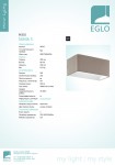 Настенно-потолочный светильник Eglo 96302 SANIA 3