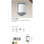 Уличный светодиодный светильник настенный Eglo 96354 ISOBA