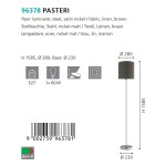 Торшер Eglo 96378 PASTERI