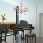 Люстра классическая с хрусталем Экономсвет 96550/5PAINTING