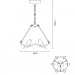 Подвесной светильник Divinare 9656/03 SP-6 TUCANO