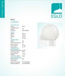 Уличный cветодный светильник Eglo 96583 LORMES