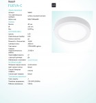 Светодиодная ультратонкая потолочная панель Eglo 96669 FUEVA-C