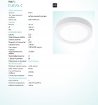 Светодиодная ультратонкая потолочная панель Eglo 96671 FUEVA-C