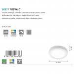 Светодиодная ультратонкая потолочная панель Eglo 96671 FUEVA-C