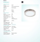 Светодиодная ультратонкая потолочная панель Eglo 96678 FUEVA-C