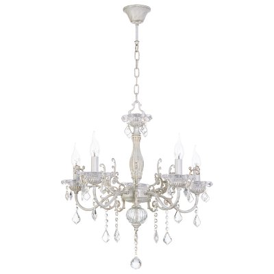 Люстра классическая с хрусталем Экономсвет 96712A/5 White Painting