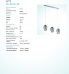 Подвесной светильник Eglo 96774 MURMILLO