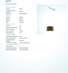Подвесной светильник Eglo 96799 CALCENA