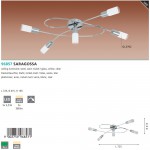 Cветодиодиодный потолочный cветильник Eglo 96857 SARAGOSSA