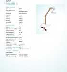 Настольная лампа Eglo 96957 TORONA 1
