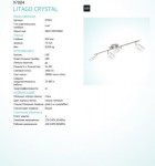 Светильник спот Eglo 97004 LITAGO CRYSTAL