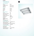 Светильник настенно-потолочный светодиодный 21Вт 350*350мм Eglo 97056 TOLORICO