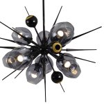 Люстра Delight 9720P-10S black/smoky