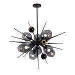 Люстра Delight 9720P-10S black/smoky