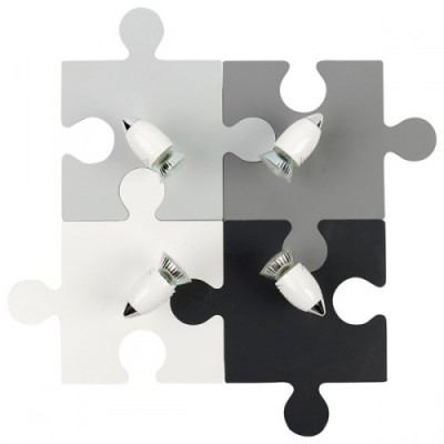 

Светильник настенно-потолочный Nowodvorski PUZZLE GRAY IV 9728, 9728