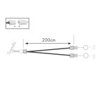 Кабель для 2 светильников 2х200 см Paulmann 97982