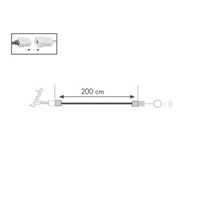 Кабель для 1 Светильника 200 см Paulmann 97983
