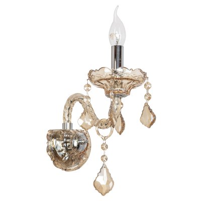 Светильник бра классическое с хрусталем Экономсвет 99037/1wCR CN Светильник бра классическое с хрусталем Экономсвет 99037/1wCR CN