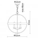 Подвесной светильник Divinare 9980/02 SP-5 NORMAN
