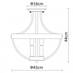 Потолочный светильник Divinare 9980/02 PL-3 NORMAN