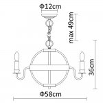 Подвесной светильник Divinare 9981/02 SP-5 NORMAN