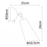 Светильник бра Divinare 9988/02 AP-1 STERZO