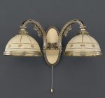 Светильник бра двойная Reccagni Angelo A. 7004/2 с выключателем