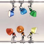 Настенный светильник бра Artemide A010850 Tolomeo micro pinza