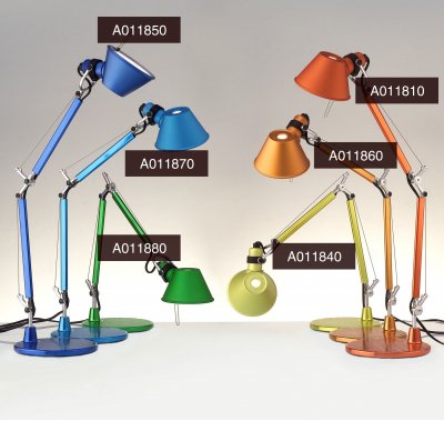 Настольная лампа Artemide A011860+A011870 Tolomeo Настольная лампа Artemide A011860+A011870 Tolomeo