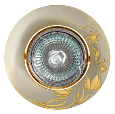 Светильник A033 SNG MR16 сатин-никель+золото