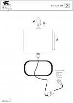 Светильник настольный Arte lamp A1011LT-1BR Woods