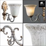 Светильник бра Arte lamp A1032AP-1WG DELIZIA