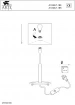 Светильник настольный Arte lamp A1038LT-1BR Woods