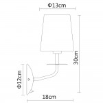 Светильник настенный Arte lamp A1048AP-1CC EDDA