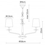 Светильник подвесной Arte lamp A1048LM-6CC EDDA