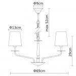 Светильник подвесной Arte lamp A1048LM-8CC EDDA