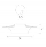 Светильник потолочный Arte lamp A1058PL-1WH CROMO