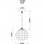 Светильник подвесной Arte Lamp A1110SP-1WH SPIDER