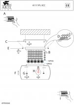 Люстра потолочная Arte lamp A1111PL-3CC Ulysses