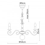 Светильник подвесной Arte lamp A1129LM-7AB ISABEL