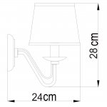 Настенный настенный бра Arte lamp A1150AP-1CC Aurora