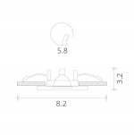 Светильник потолочный Arte lamp A1203PL-1GO PRAKTISCH