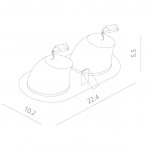 Светильник потолочный Arte lamp A1212PL-2WH CARDANI