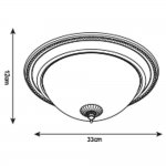 Светильник потолочный Arte lamp A1305PL-2WH Porch