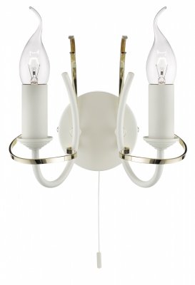 Бра с двумя рожками Arte lamp A1309AP-2WC Cinta Бра с двумя рожками Arte lamp A1309AP-2WC Cinta