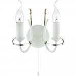 Бра с двумя рожками Arte lamp A1309AP-2WC Cinta