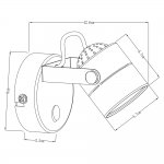 Светильник настенный черный A1310AP-1BK Arte lamp